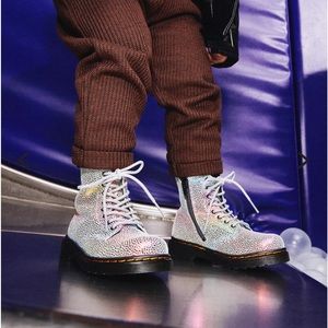 Dr. Martens pascal 1460 iridescent rainbow leather shoes sz 8